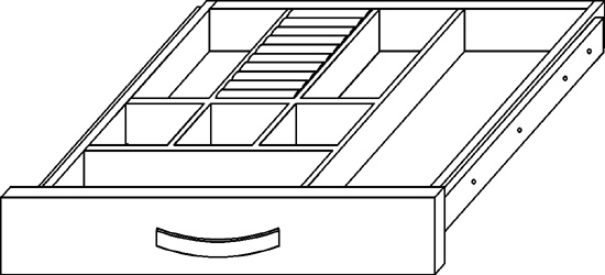 Closet Organizers 4" Jewelry Drawer