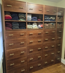 Reach In Closet Organizer with Drawers