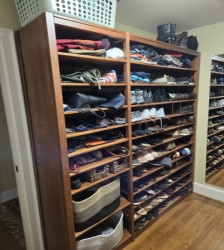 Reach In Closet Organizer with extra Shelves