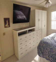 Walk In Closet Organizer with added top shelving