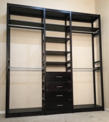 Tower Panels used as Top Shelf Extender with Double Hang